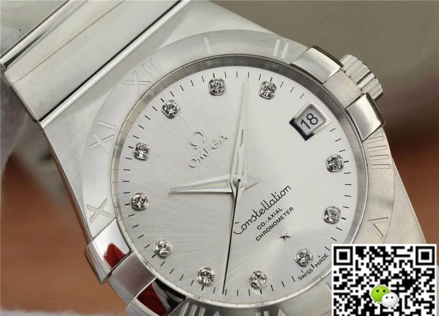 Omega Constellation 123.10.38.21.52.001 VS Factory 1:1 Best Edition Replica Watch Silver Case
